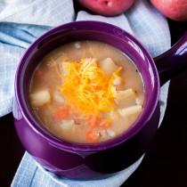 This potato soup will warm and nourish your insides!