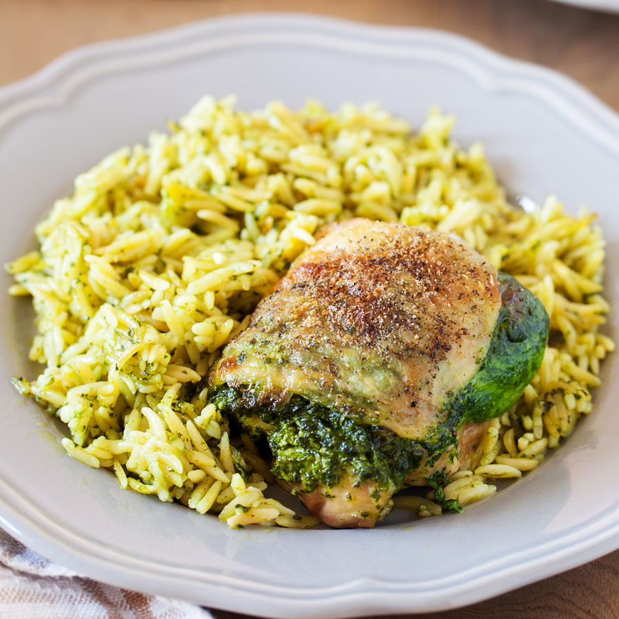 Creamy Spinach Stuffed Chicken With Orzo The Pkp Way