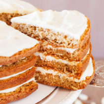 The addition of a secret ingredient makes this 4-Layer Moist Carrot Cake irresistible and addicting!